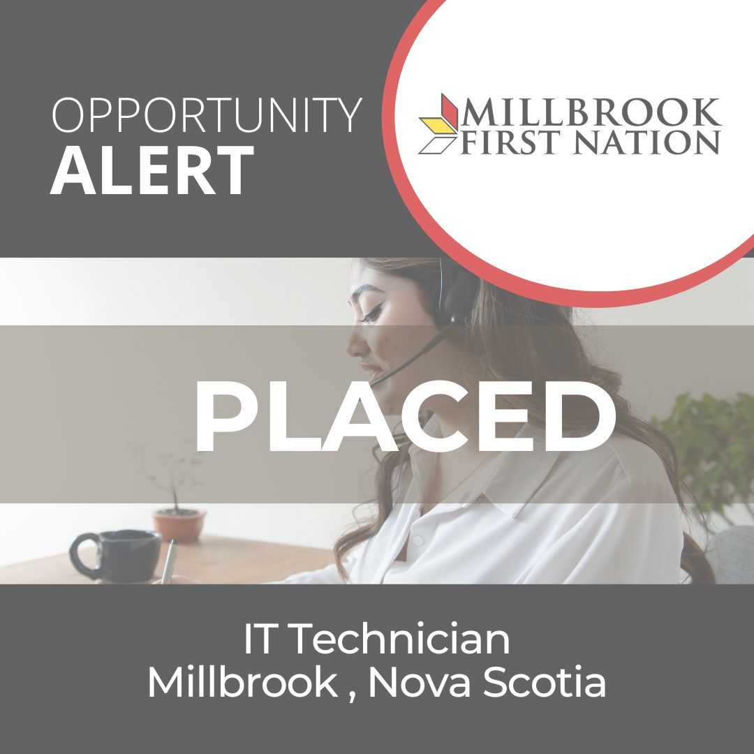 IT Technician - Millbrook First Nation Placed Image