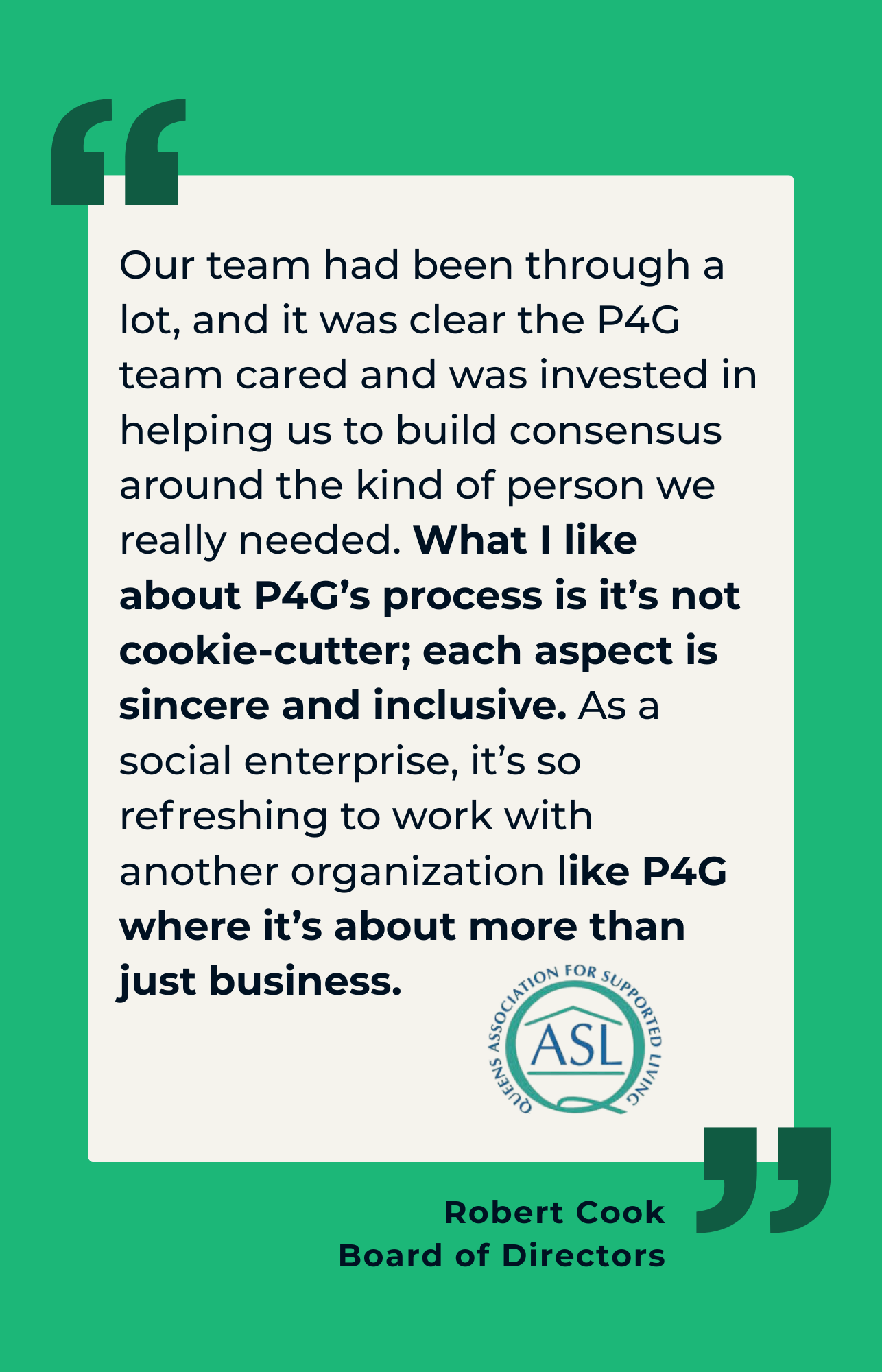 General Homepage Testimonial