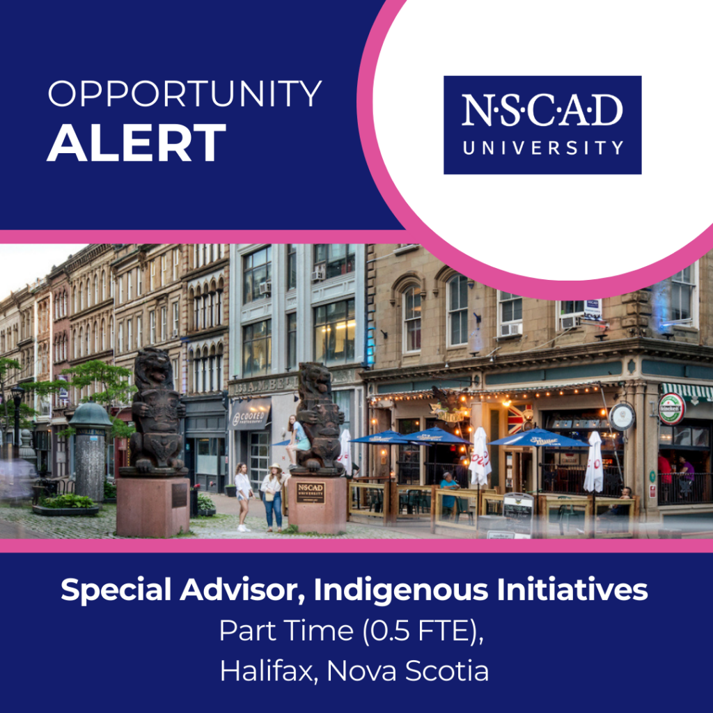 Social Advisor Website Tile - NSCAD 122025 (1) Special Advisor, Indigenous Initiatives - NSCAD University