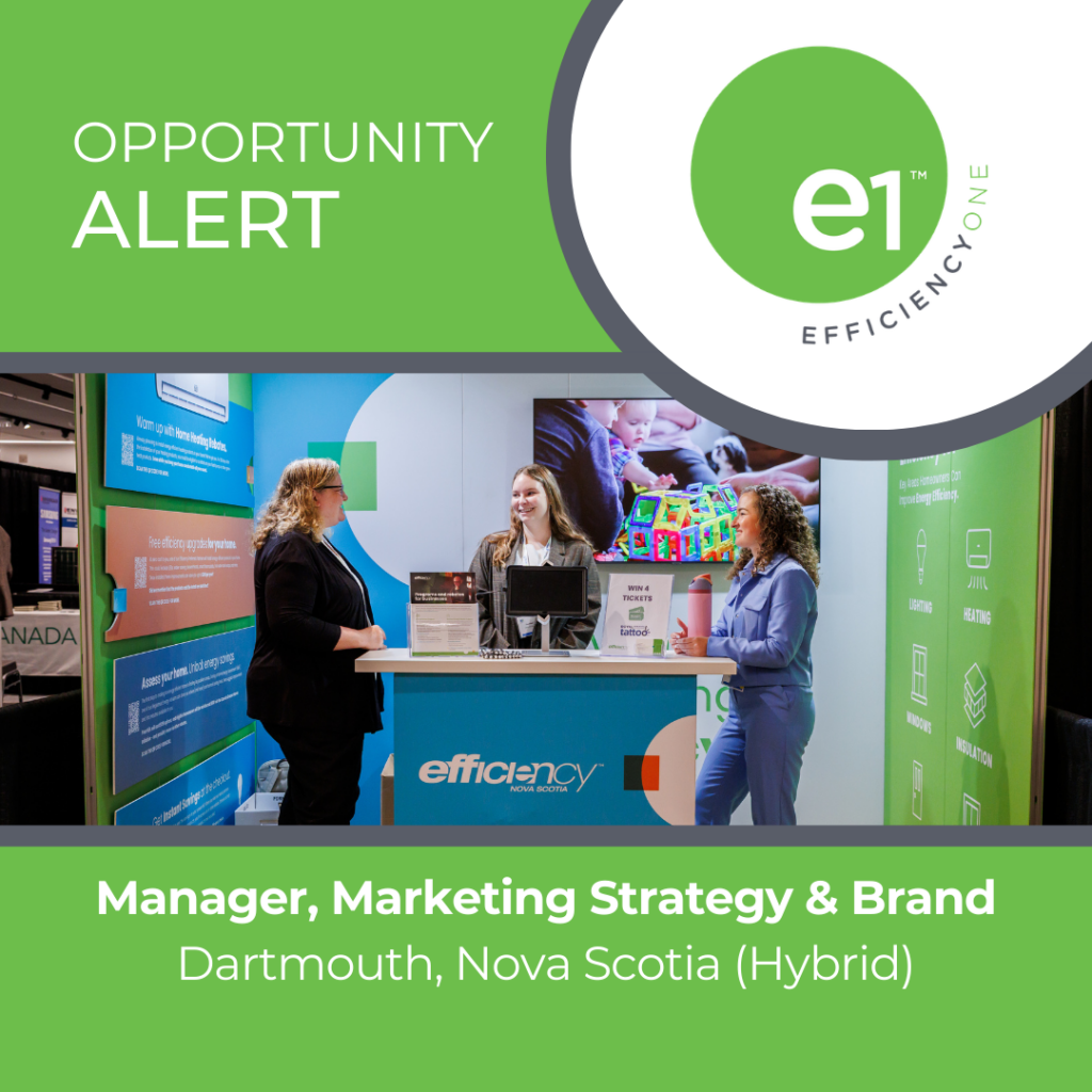 Manager, Marketing Strategy & Brand - EfficiencyOne (E1)