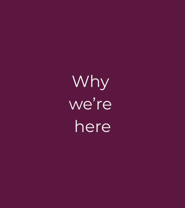 Why We're Here Homepage Image